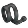 CRAZY BULL - YANCY DOUBLE COCK AND BALL RING BLACK
