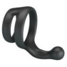 CRAZY BULL - ANILLO DOBLE PARA PENE Y TESTÍCULOS YANCY NEGRO