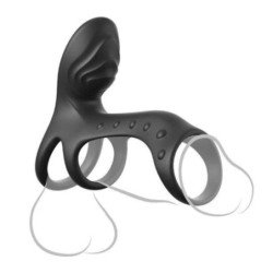 FANTASY C-RINGZ - ANILLO VIBRADOR PARA PENE DE 19,5 CM PARA PAREJAS - JAULA DEFINITIVA