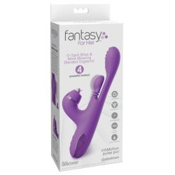 FANTASÍA PARA ELLA - VIBRADOR INTIMOTION PULSE PRO VIBE CONEJO MORADO