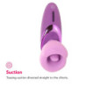 FANTASY FOR HER - VIBRADOR DE SUCCIÓN DE PLACER MORADO