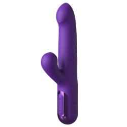 FANTASÍA PARA ELLA - VIBRADOR SUPER SONIX THRUSTER CON FORMA DE CONEJO, COLOR MORADO