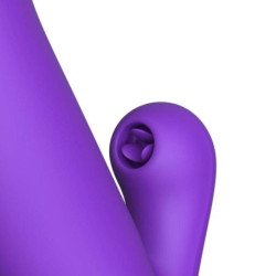 FANTASÍA PARA ELLA - VIBRADOR SUPER SONIX THRUSTER CON FORMA DE CONEJO, COLOR MORADO