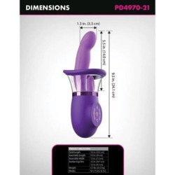 FANTASÍA PARA ELLA - VIBRADOR CONEJO PRO PLUS DE PLACER SUPREMO, MORADO, 20,3 CM