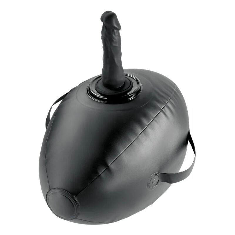 FETISH FANTASY SERIE - BODY DOCK BOLA DE AMOR INFLABLE CON DILDO NEGRO 41,9 CM
