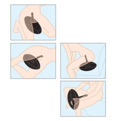 FETISH FANTASY SERIE - BODY DOCK BOLA DE AMOR INFLABLE CON DILDO NEGRO 41,9 CM