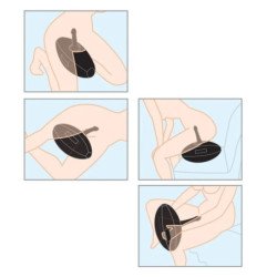 SERIE FETISH FANTASY - BODY DOCK BOLA DE AMOR INFLABLE CON DILDO NEGRO 41,9 CM