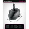 SERIE FETISH FANTASY - BODY DOCK BOLA DE AMOR INFLABLE CON DILDO NEGRO 41,9 CM
