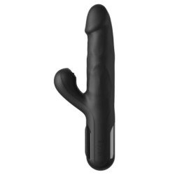 SERIE FETISH FANTASY - VIBRADOR DE SILICONA SONIX CON FORMA DE CONEJO NEGRO