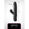 SERIE FETISH FANTASY - VIBRADOR DE SILICONA SONIX CON FORMA DE CONEJO NEGRO