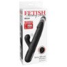 SERIE FETISH FANTASY - VIBRADOR DE SILICONA SONIX CON FORMA DE CONEJO NEGRO