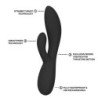 LELO - VIBRADOR DE EMPUJE CON CONEJO INA NEGRO