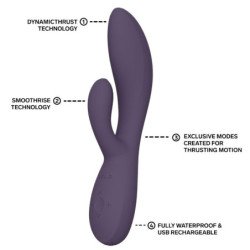 LELO - INA THRUST RABBIT THRUSTING VIBRATOR PURPLE