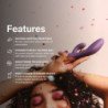 LELO - VIBRADOR DE EMPUJE CON CONEJO INA THRUST MORADO