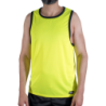 MACHO - CMV001 CAMISETA DE GIMNASIO AMARILLA TALLA S/M
