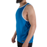 MACHO - CMV002 CAMISETA DE GIMNASIO AZUL TALLA S/M