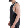 MACHO - CMV004 CAMISETA DE GIMNASIO NEGRA TALLA S/M