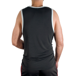 MACHO - CMV004 CAMISETA DE GIMNASIO NEGRA TALLA S/M