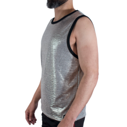 MACHO - CAMISETA CON BRILLO FINO TALLA S/M