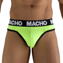 MACHO - MTG001 TANGA AMARILLA FLUORESCENTE TALLA XL