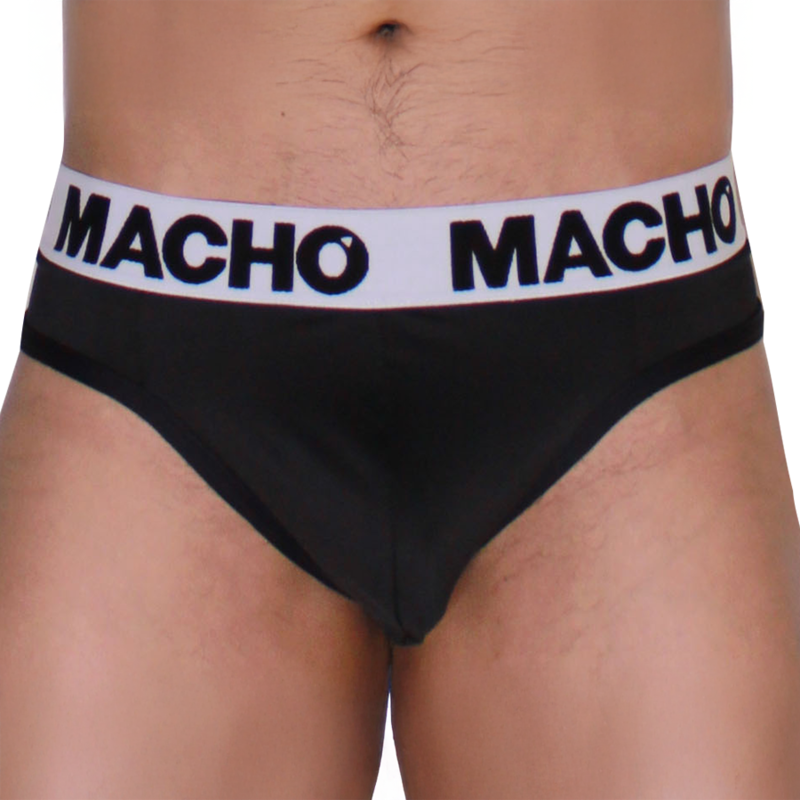MACHO - MTG002 TANGA NEGRA/NEGRA L