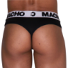 MACHO - MTG002 TANGA NEGRA/NEGRA S
