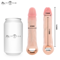 MR INTENSE - ARNOLD L VIBRADOR FUNDA DE SILICONA PARA PENE CON CONTROL REMOTO 16 CM -Ø- 4,5 CM