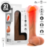 MR INTENSE - DILDO VIBRATORIO DE SILICONA BRADLEY CON EFECTO DE CALOR Y CONTROL REMOTO 21 CM -Ø- 4,2 CM