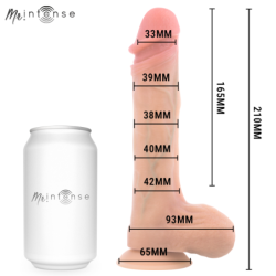 MR INTENSE - DILDO VIBRATORIO DE SILICONA BRADLEY CON EFECTO DE CALOR Y CONTROL REMOTO 21 CM -Ø- 4,2 CM
