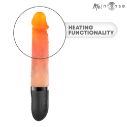 MR INTENSE - VIBRADOR DE SILICONA DE SUBIDA Y BAJADA PARA VESTIR CON EFECTO DE CALOR 24 CM -Ø- 3,8 CM