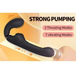NALONE - PERMITE LA DOBLE VIBRACIÓN CON ROTACIÓN Y EMPUJE NEGRO