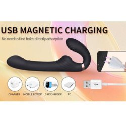 NALONE - PERMITE LA DOBLE VIBRACIÓN CON ROTACIÓN Y EMPUJE NEGRO