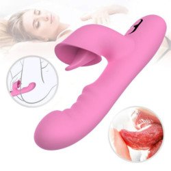 NALONE - VIBRADOR T-MAY CON FORMA DE CONEJO CON MOVIMIENTO DE EMPUJE Y OSCILACIÓN
