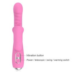NALONE - VIBRADOR T-MAY CON FORMA DE CONEJO CON MOVIMIENTO DE EMPUJE Y OSCILACIÓN