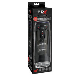 PDX ELITE - MOTO-BATOR PRO MASTURBADOR AUTOMÁTICO VIBRANTE Y CALENTADOR DE 26,5 CM