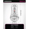 PDX ELITE - VIEWTUBE PLUS TRANSPARENTE EZ-GRIP PARA UN ESTIMULANTE DE 21 CM