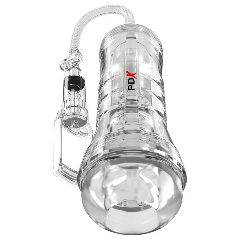 PDX ELITE - VIEWTUBE VAC XXL ESTIMULADOR TRANSPARENTE CON BOMBA DE SUCCIÓN 27,3 CM
