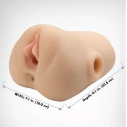 PDX PLUS - JUGUETE VAGINAL REALISTA PARA APRETAR Y MASTURBAR 18 CM
