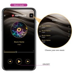 PRETTY LOVE - KLAY THRUSTING EGG VIBRATOR APP CONTROL PURPLE