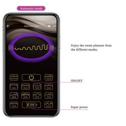 PRETTY LOVE - KLAY THRUSTING EGG VIBRATOR APP CONTROL PURPLE