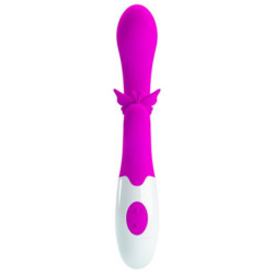 PRETTY LOVE - BUTTERFLY KISS VIBRADOR CON FORMA DE CONEJO DE 30 FUNCIONES MORADO