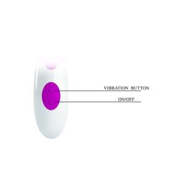 PRETTY LOVE - BUTTERFLY KISS VIBRADOR CON FORMA DE CONEJO DE 30 FUNCIONES MORADO