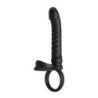 PRETTY LOVE - VIBRADOR ANAL MERRITT CON ANILLO Y VIBRACIÓN NEGRO