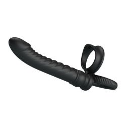 PRETTY LOVE - VIBRADOR ANAL MERRITT CON ANILLO Y VIBRACIÓN NEGRO