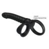 PRETTY LOVE - MERRITT ANAL VIBRATOR WITH RING AND VIBRATION BLACK
