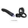 PRETTY LOVE - VIBRADOR ANAL MERRITT CON ANILLO Y VIBRACIÓN NEGRO