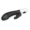 PRETTY LOVE - VIBRADOR DE CONEJO TRAVIESO DE 30 FUNCIONES NEGRO