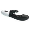PRETTY LOVE - VIBRADOR DE CONEJO TRAVIESO DE 30 FUNCIONES NEGRO