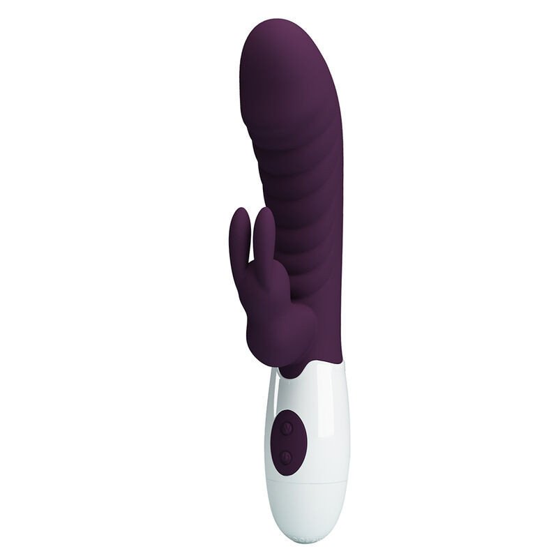 PRETTY LOVE - VIBRADOR DE CONEJO TRAVIESO DE 30 FUNCIONES, MORADO