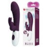 PRETTY LOVE - VIBRADOR DE CONEJO TRAVIESO DE 30 FUNCIONES, MORADO